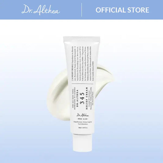 345 Relief Cream - Daily Face Moisturizer, Blemish Relief Care, Soothing Recovery