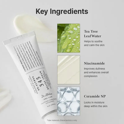 345 Relief Cream - Daily Face Moisturizer, Blemish Relief Care, Soothing Recovery