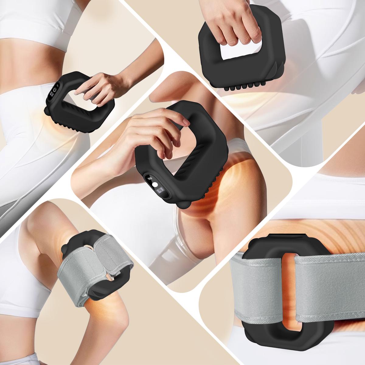 2026 New Fascia Ring R10 Mini Muscle Recovery Fascia Device upgraded adjustable strap fits Up to 55in waist, Cordless Rechargeable, Designed for Waist & Back Muscle Recovery portable massager parents gift summervibes