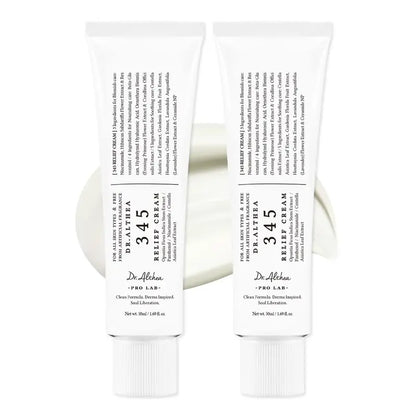 345 Relief Cream - Daily Face Moisturizer, Blemish Relief Care, Soothing Recovery